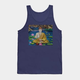 Buddha on the lake Tank Top